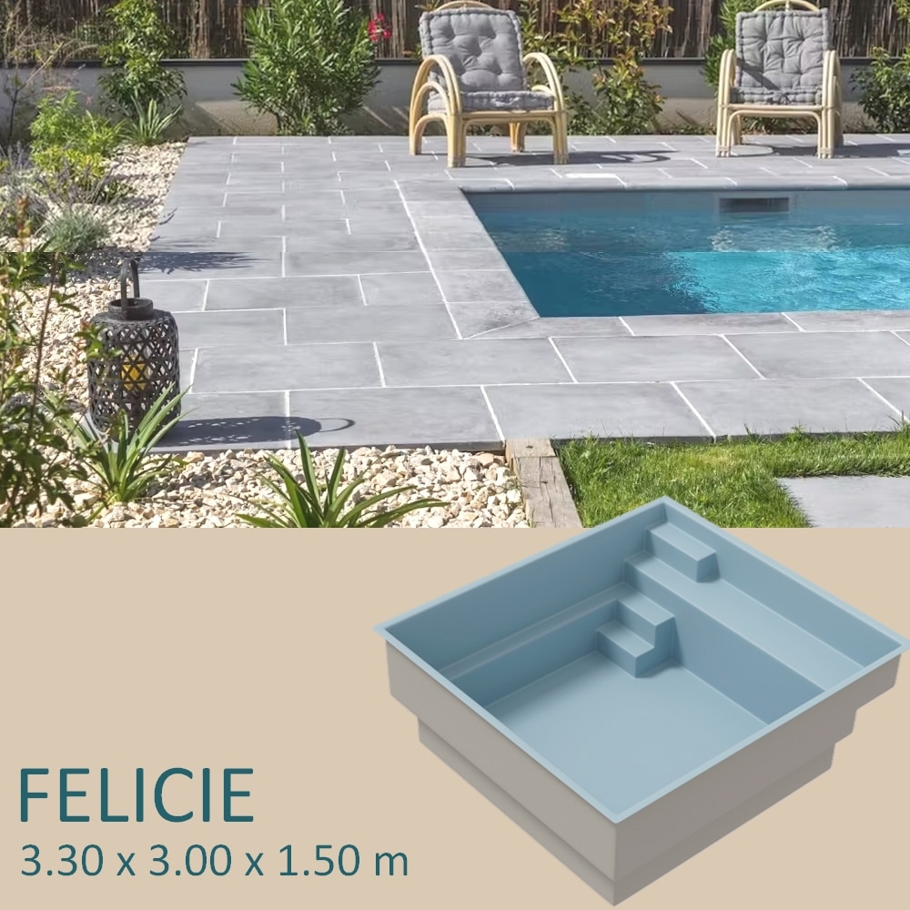 vignette piscine coque FELICIE. Les piscines de colette