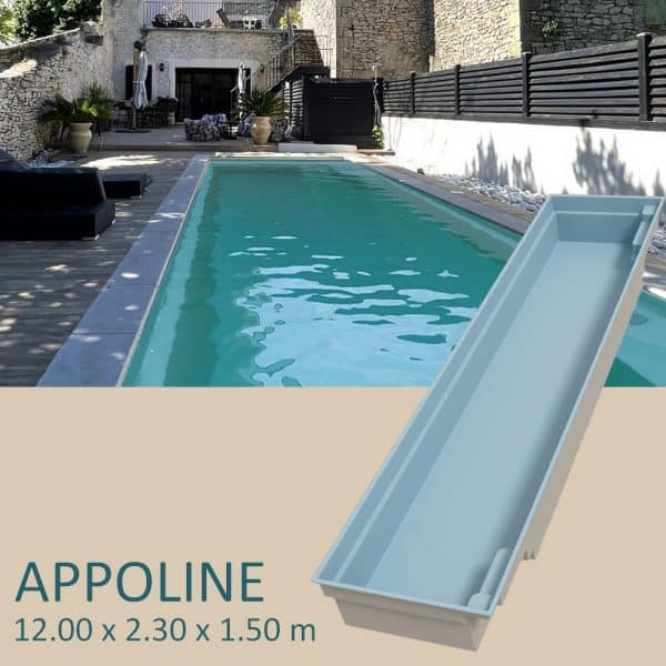 vignette piscine coque APPOLINE. Couloir de nage